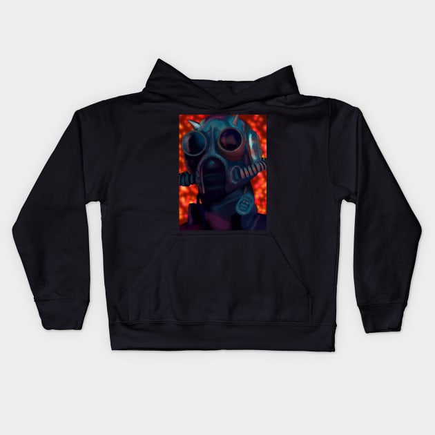 A nameless ghoul Kids Hoodie by Brain Vomit 